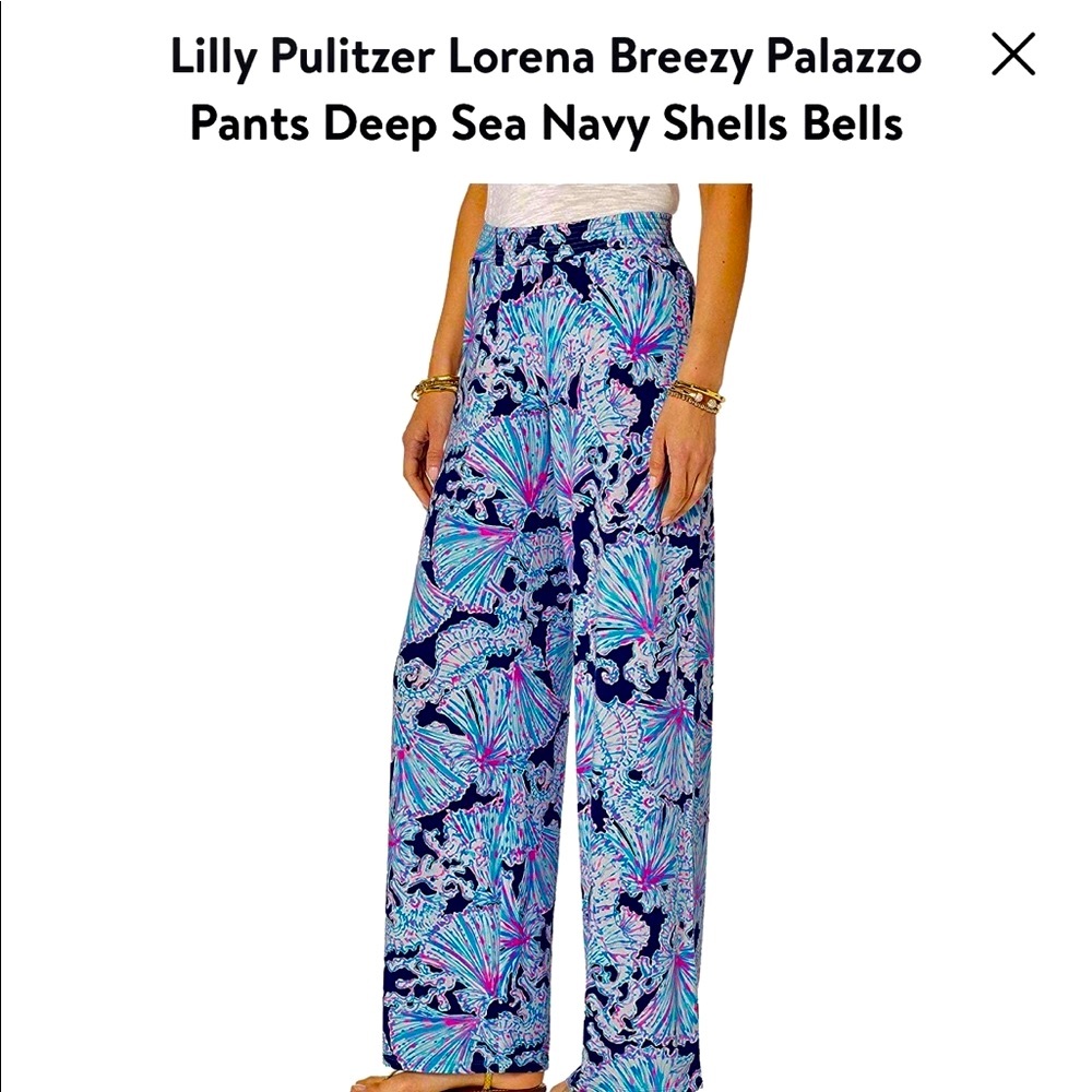 NEW BREEZY Lilly Pulitzer Palazzo Pants Large